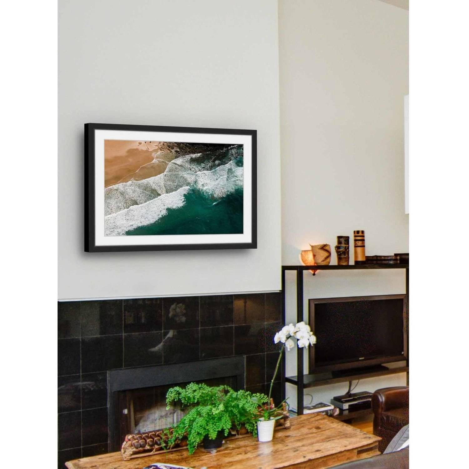 Marmont Hill "Waves Crashing" by Karolis Janulis Framed Painting Print