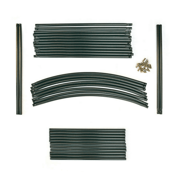 Wangbujianwang Garden Arch, Outdoor Flower Garden Arch Trellis, Sturdy Steel Arbor for Climbing Plants, Wedding Decoration, 7'8" H x 4'5" W,Dark Green