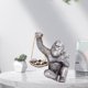 thumbnail image 3 of Estatuilla de , estatua, escultura de Animal, decoración, arte moderno, artesanía de resina para librería, estante, adorno de escritorio Plata BLESIY estatuilla de animales gorila, 3 of 8