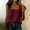 Wine, variant on Rvasteizo Tank Tops for Women Fashion Button Front Solid Sleeveless Light Summer Ladies Daily Loose Relaxed Camisole Blouse