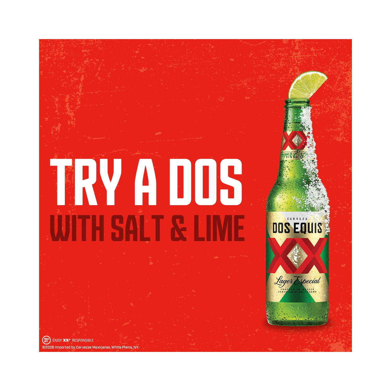 Dos Equis Mexican Import Lager Beer, 24 pack, 12 fl oz Bottles