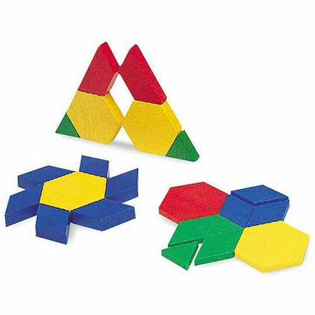 Learning Resources Plastic Pattern Blocks, Set of 100