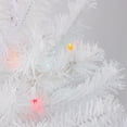 thumbnail image 2 of Northlight Pre-Lit Medium Snow White Artificial Christmas Tree - 2' - Multicolor Lights, 2 of 3