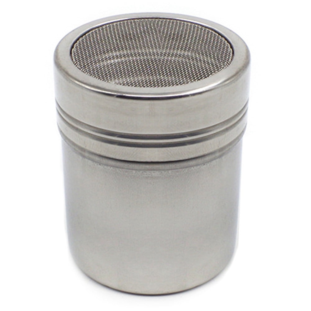 US Stainless Steel Chocolate Shaker Icing Sugar Powder Cocoa Flour Coffee Sifter 