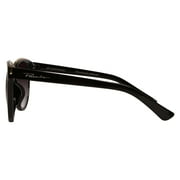 Piranha Eyewear Future Black and Gold Cat Eye Sunglasses with Smoke Gradient Lens