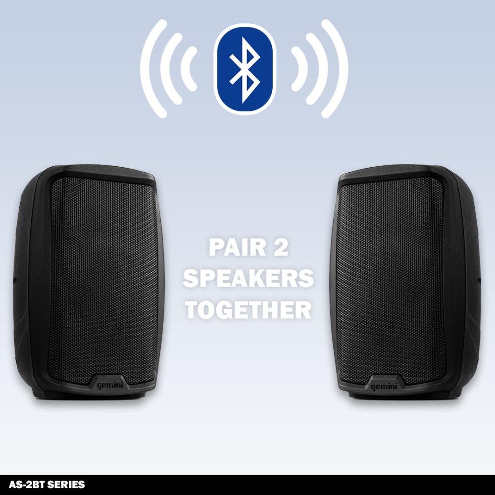 Gemini 2000W Powered PA Speaker 15” – Active Stage Monitor with EQ, XLR Inputs, Stand Mount, Road-Ready Design, Full-Range 2-Way Sound for DJs & Events (AS-2115P)