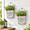 Gray, variant on Gray Galvanized Metal Wall Mount Planter Set of 2 Rustic Hanging Pocket Flower Pots