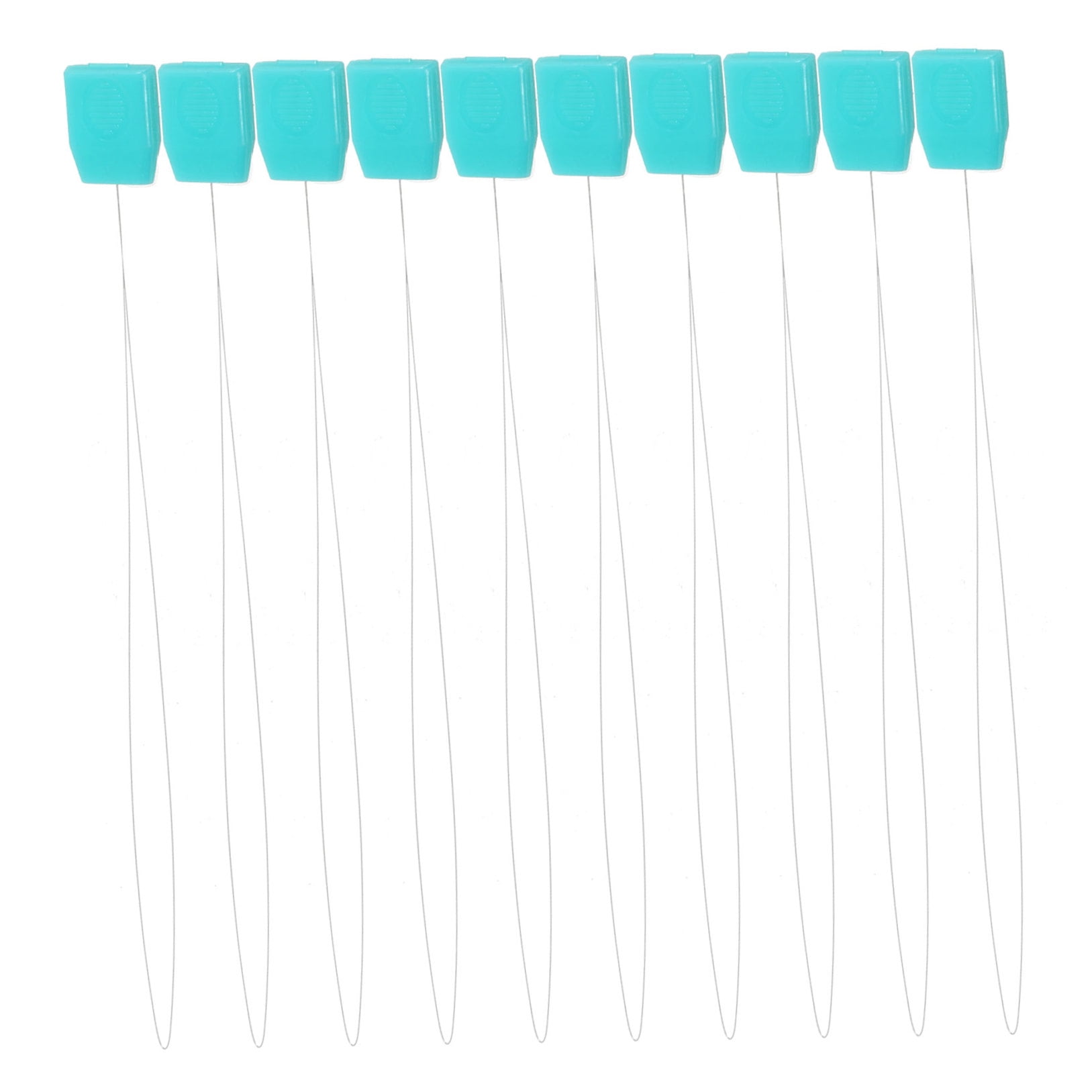 OFFIGAM 15Pcs Multi Color Long Wire Needle Threaders for Stitching Punch Needle and Cross Stitch