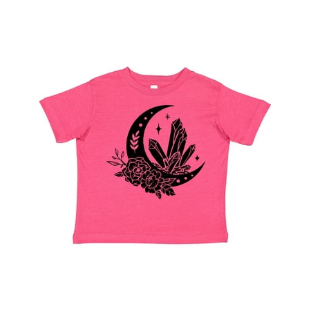 

Inktastic Crystals Moon and Flower Design with Stars Gift Toddler Boy or Toddler Girl T-Shirt