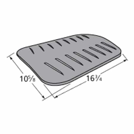 6 Gas Grill Parts - Universal Gas Barbecue Grill Porcelain Steel Heat Plate 99291