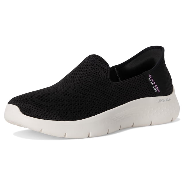 Zapatillas Skechers Go Walk Flex-Relish Hands Free para mujer, color blanco y negro