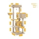 thumbnail image 1 of Free Shipping Drop Shipping Cat Tree Tall Cat Tower with Large Cat Condo Cozy Perch Bed Scratching Posts Cat Toys ShopWise Round, 1 of 21