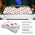 thumbnail image 4 of Kdxio Hand Drawn Strawberry Print Front Windshield Sun Shade,Folding Auto Sunshade for Car Truck SUV-Small, 4 of 7