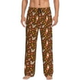 thumbnail image 2 of Lsque Autumn Thanksgiving Print Men's Pajama Pants, Lounge Pant - Comfortable Home Wear,Elastic Waistband, Stylish Design-Medium, 2 of 9