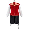 thumbnail image 4 of Men Suit Tudor Doublet Vest Shirt Pants Medieval Ren Faire Viking Cloth Outfit, 4 of 7