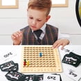thumbnail image 3 of Math Multiplication Board 10x10 Educational Children Counting Toy  Wooden  3+, 3 of 8