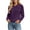 #Purple 1, variant on Vynhevius Women Sweater Solid Asymmetric Lapel Long Sleeve Casual Loose Knit Pullover Top
