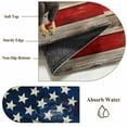 thumbnail image 6 of American Flag Round Area Rug 4 FT, Non Slip Indoor Outdoor Rug, Eagle Blue Red USA Flag Retro Washable Soft Circular Carpet Non-Shedding Floor Mat for Coffee Table Nursery Foyer Balcony, 6 of 8
