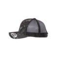 thumbnail image 5 of YP Classics - Casquette Trucker Rétro - 6606 - Poseidon Noir - Taille: Réglable, 5 of 5