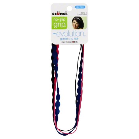 Scunci No Slip Grip Evolution Hair Bands 3 Count Walmart Com