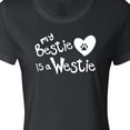thumbnail image 4 of Inktastic Bestie Westie Women's T-Shirt, 4 of 5