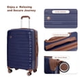 thumbnail image 7 of 5-Piece Luggage Set, 20/24/28 inch hardshell suitcases expandable duffel bag toiletry bag, Blue, 7 of 7