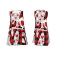 thumbnail image 7 of Fotbe Buffalo Plaid Love And Gnome Pattern Women’s Summer Tank Midi Dress – Sleeveless A-Line Dress, Floral T-Shirt Dress, Casual Flowing Beach Sundress, 7 of 7