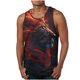 thumbnail image 4 of Mens Camisetas Algodón Impreso sin Mangas Chaleco Tanque, Cuello Redondo Casual para Al Aire Libre, Diario Y Primavera Verano Desgaste, 4 of 7