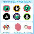 thumbnail image 4 of 160 PCS Bottle Caps for Crafts, 1 Inch Decorative Metal Beer Bottle Caps Bulk Flattened Charm for DIY Craft Pink, 4 of 5