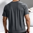 thumbnail image 4 of Frnrwgo Mens T Shirt Short Sleeve Mesh Breathable Loose Big and Tall Summer Sports Top, 4 of 5