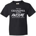 thumbnail image 3 of Inktastic Yeah My Grandma is Pretty Awesome Youth T-Shirt, 3 of 5