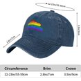 thumbnail image 6 of LGBT Flag Map of Bhutan Baseball Cap Women Men Hat Vintage Trucker Sun Hat Dad Cowboy Hats, 6 of 8