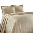thumbnail image 2 of Geometric Fret Cotton Jacquard Matelasse Scalloped Bedspread Set , King, Bisque by Blue Nile Mills, 2 of 6