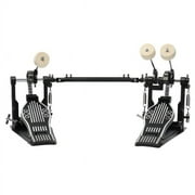 Fithood Wool Felt Hammer Double Drum Pedal Professional Double Bass Drum Pedal Black