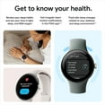 thumbnail image 5 of Google Pixel Watch 2 (Previous Model) with the Best of Fitbit - Heart Rate Tracking, Stress Management, Safety Features - Android Smartwatch - Matte Black Aluminum Case - Obsidian Active Band - LTE, 5 of 13