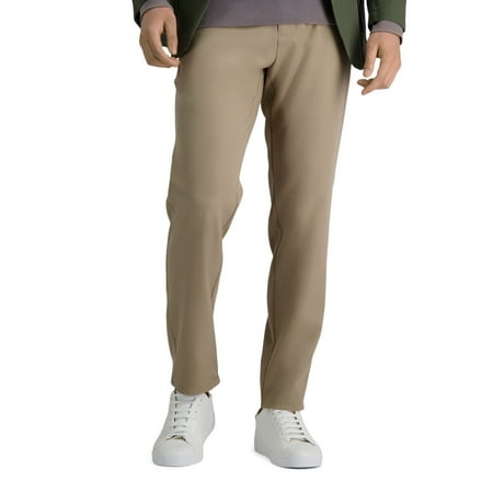 Men's Haggar® The Active Series™ Everyday Slim Fit Flat-Front Pants Color: Beige Khaki Size: 30X30