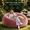 Pink, variant on Kerahd 5ft Oversized Bean Bag Chair, Filled with Foam for Adults, Soft Removable Flannel Cover for Living Rooms, Bedrooms, Dorm Rooms