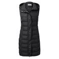 thumbnail image 6 of Patlollav Jackets for Women,Ladies Warm Hooded Coat Long Jacket Winter Sleeveless Down Parkas, 6 of 6
