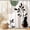 Brown Black, variant on Mushrooms Bathroom Shower Curtain Psychedelic Retro 70s 60s Hippie Black and White Washable Durable Fabric Home Decorative Shower Curtain with Hooks, 72x72 Inch