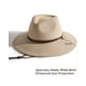 thumbnail image 4 of Gorro de sol FURTALK para mujer, paja, ala ancha, estilo Panama Fedora, color beige, 4 of 7