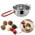 thumbnail image 3 of GUOOL Pot à Chocolat en Acier Inoxydable 480ml Pot à Fondre le Chocolat, Poignée Rouge, 3 of 9