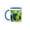 Blue/White, variant on 3drose, Usa, Kansas, Grapes at Kansas Winery., 15oz Mug
