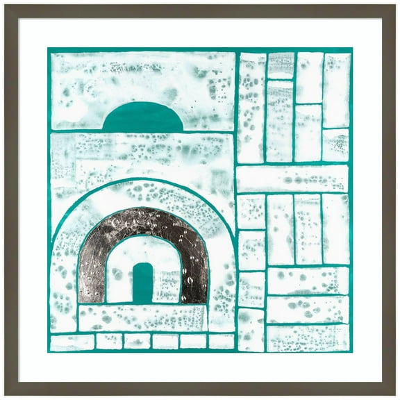 Amanti Art Beryl Motif II Wood Framed Wall Art Print