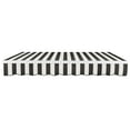 thumbnail image 4 of Awntech 12 Ft Maui Manual Heavy Duty Patio Retractable Awning (144in x 9.25in x 120in), Black/White Stripe, 4 of 9