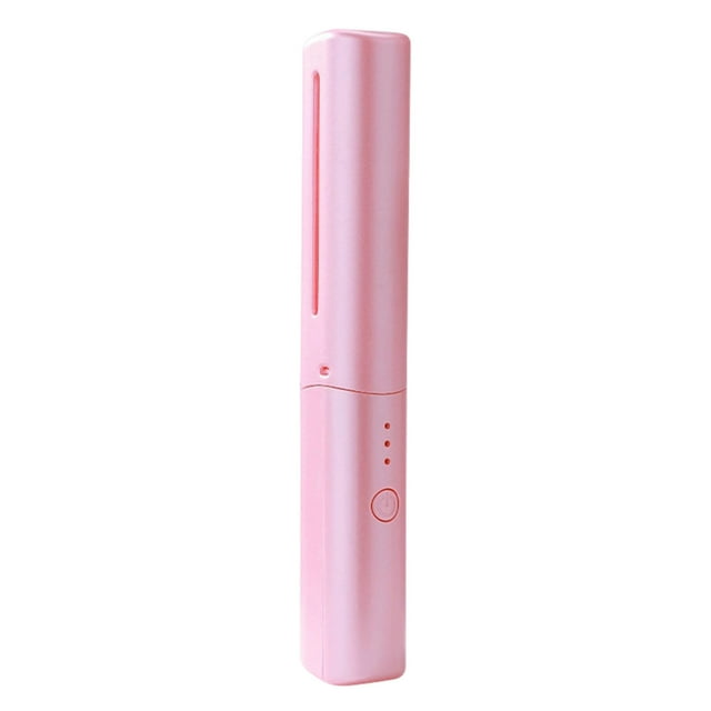Cepillo alisador de pelo USB, herramienta de peinado portátil con 3 temperaturas, peine alisador de pelo calentado, peine caliente, peine verde para cabello liso.