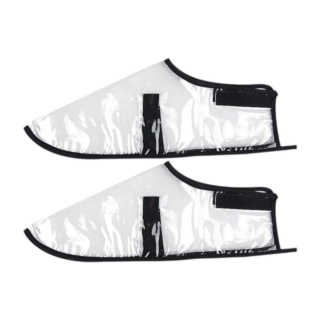 2 fundas para zapatos de peluquero, protectores de PVC transparentes para zapatos, protectores para peluquería, corte de cabello y coloración. 34 a 37