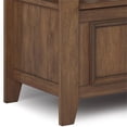 thumbnail image 6 of Trent Home 48" Transitional Solid Wood Entryway Storage Bench in Brown, 6 of 7