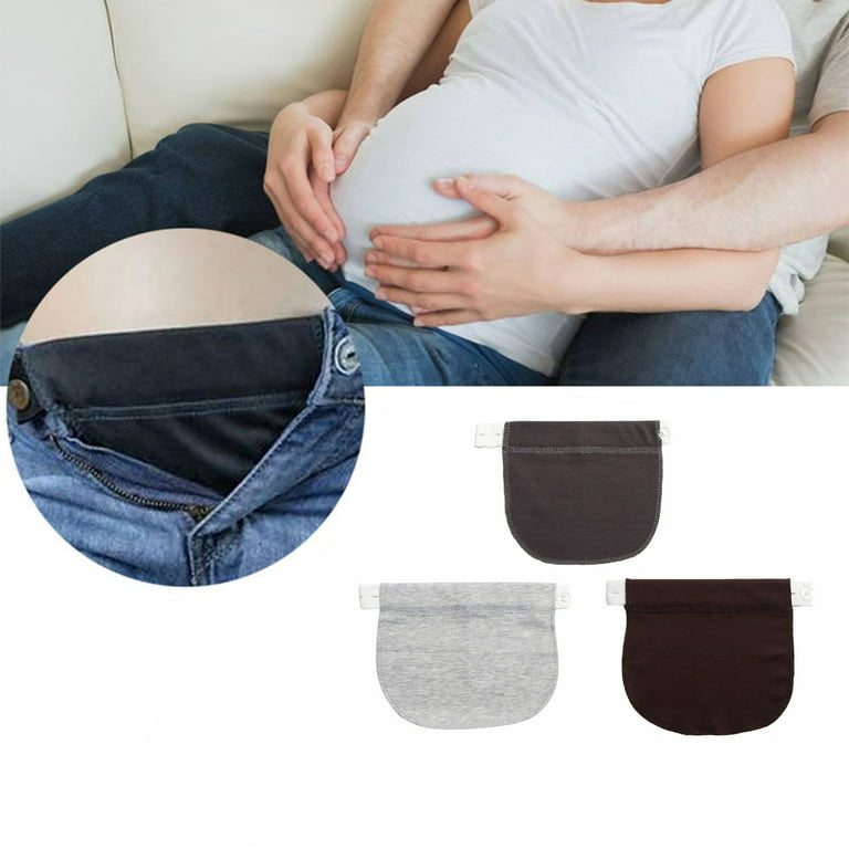 Willbond 6 Packs Maternity Pants Extender Adjustable Waist Extenders  Pregnancy Waistband Extender Elastic Pregnancy Trouser Extender