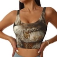 thumbnail image 2 of Lsque Regal Dog In Royal Attire Printed Women'S Sports Bra, Compression, Moisture Wicking, High-Impact Sports Bra For Women,Supportive sports bra-Medium, 2 of 9