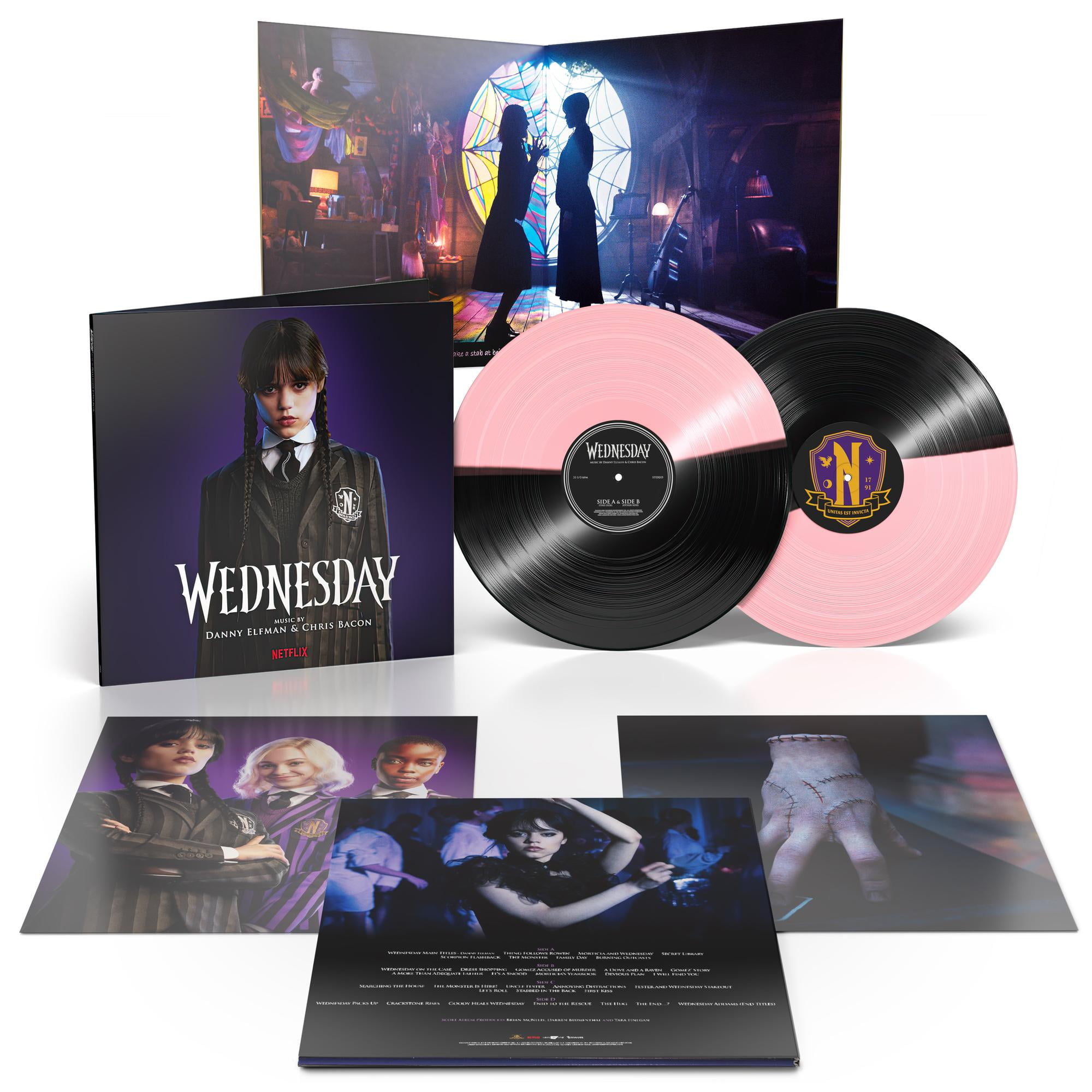 Wednesday - Netflix Original Series Soundtrack (Walmart Exclusive  Pink/Black Split Vinyl) - Double LP (Lakeshore Records)